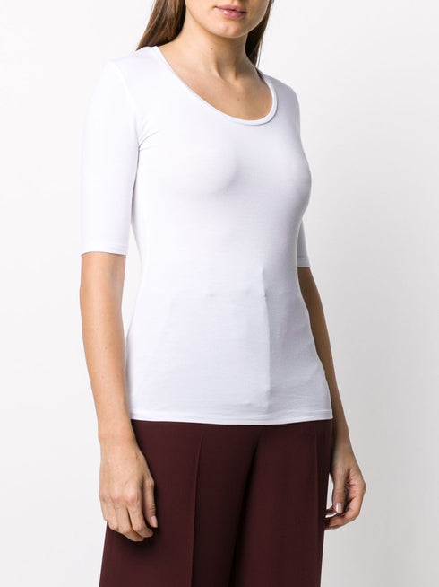 MAJESTIC SCOOP NECK TEE